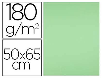 Cartulina Liderpapel 50x65cm. 180g/m² verde pistacho